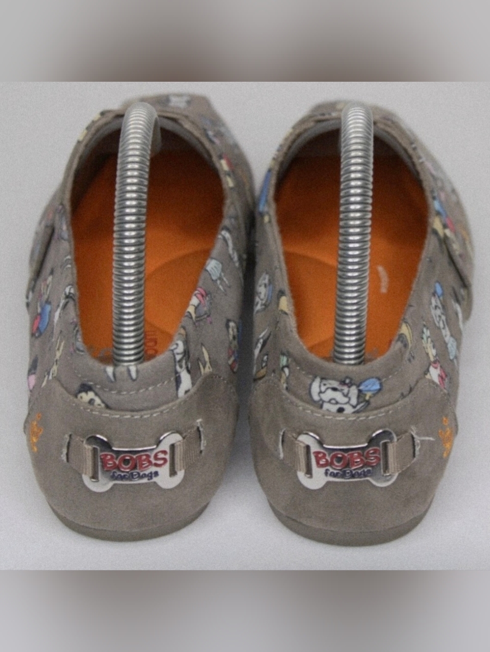 BOBS from Skechers "Go Fetch" Sporty Dog Print Slip-On Shoes METAL DOGTAGS. - Picture 6 of 9